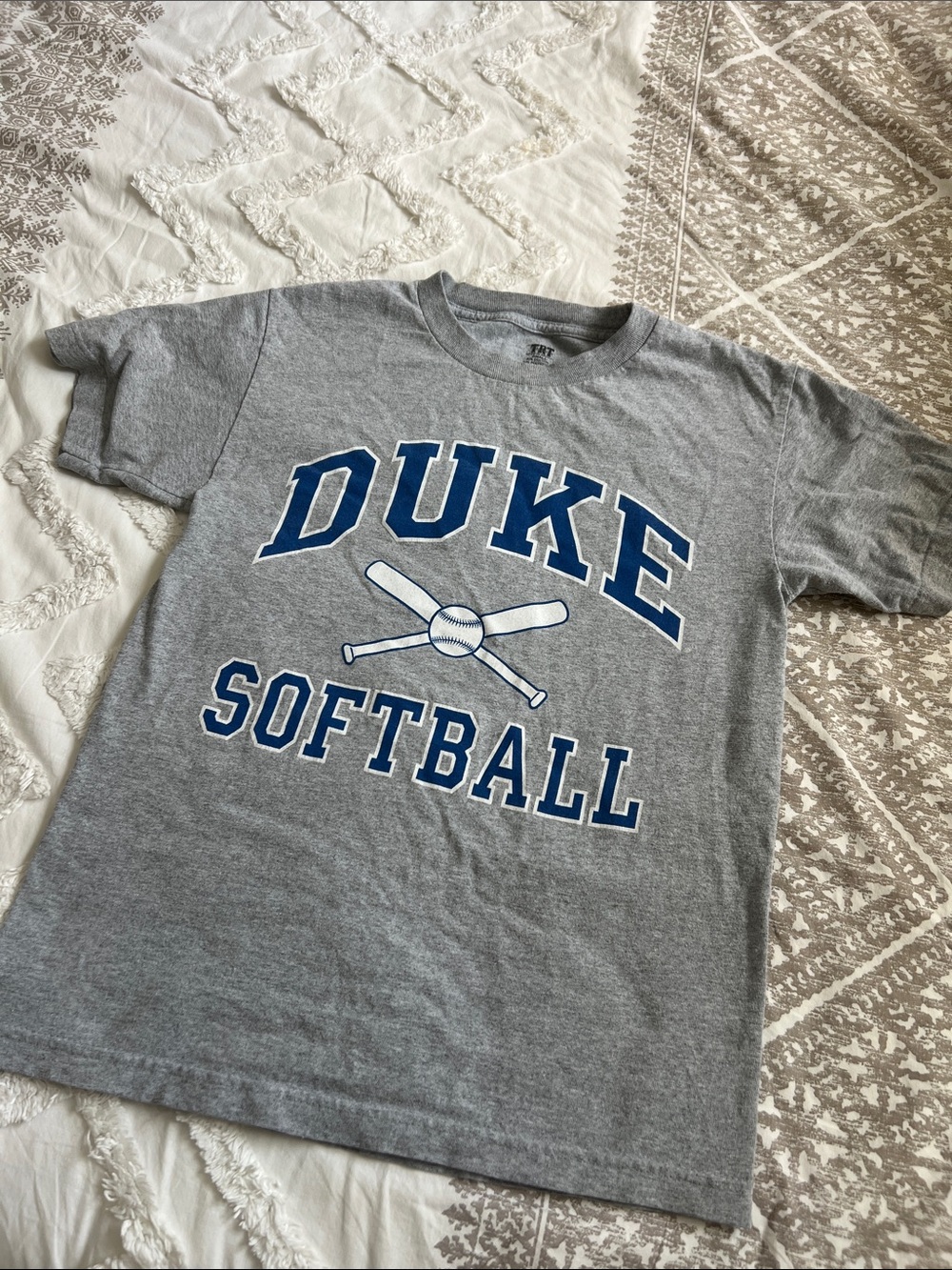 Duke Softball Gray Graphic Tee